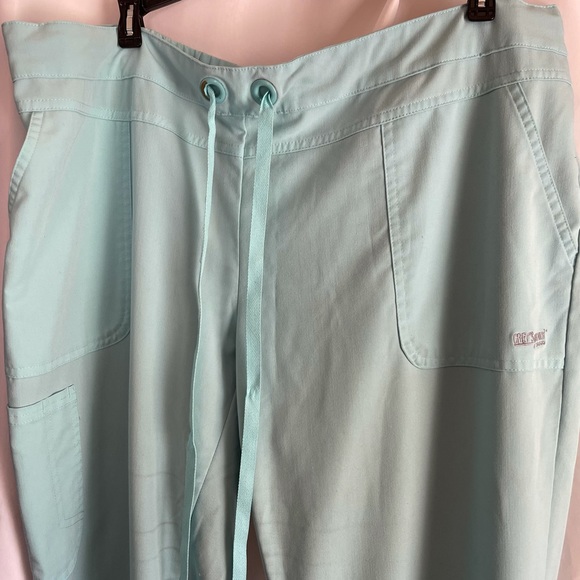 Greys Anatomy By Barco Scrub Bottoms Wide Leg Caribbean blue Size XL - Picture 3 of 13